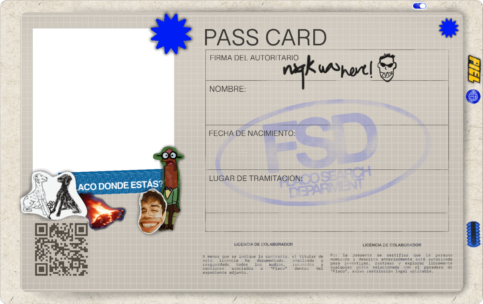 Pass Card Edit